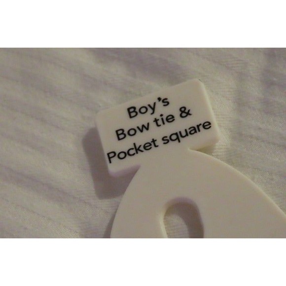 Boys Bow Tie and Pocket Square Blue Sz 8 - Picture 9 of 9